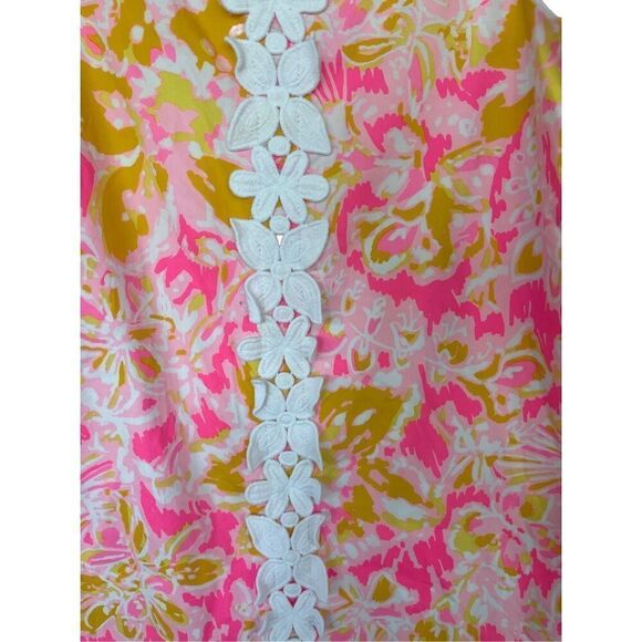 Lilly Pulitzer Girls Multicolor Floral Print Sleeveless Shift Dress Size 10 - Picture 7 of 10